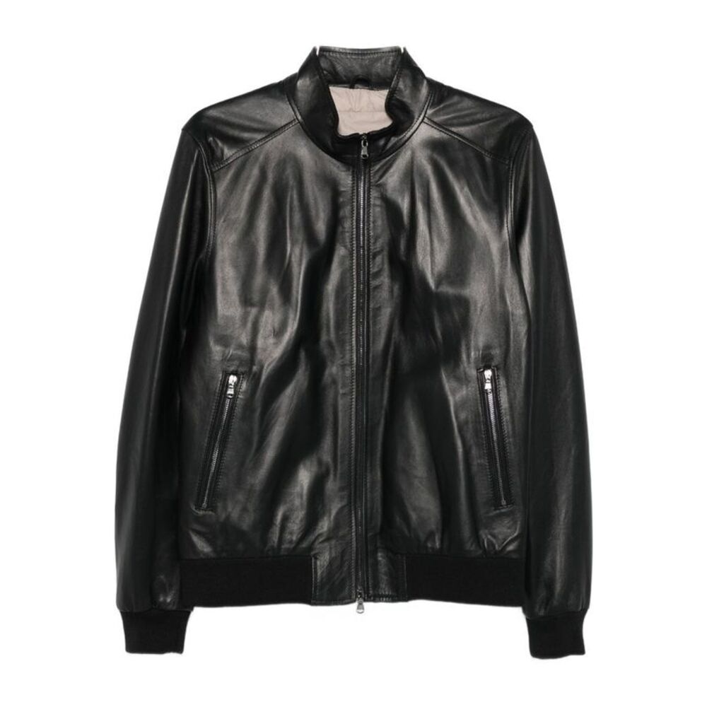 Barba Men Nappa Bomber Jacket